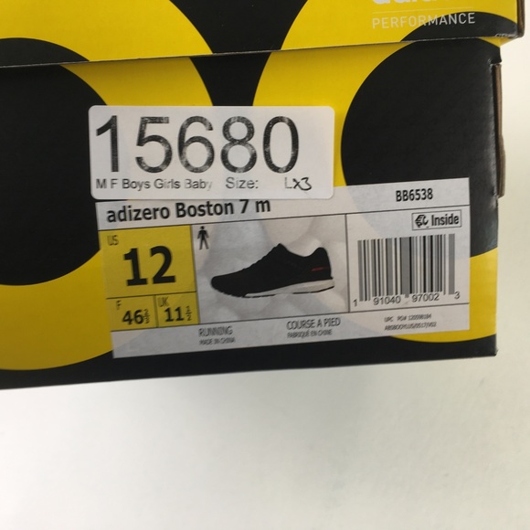 Adidas Black Adizero Boston 7 X315680 - Picture 7 of 7